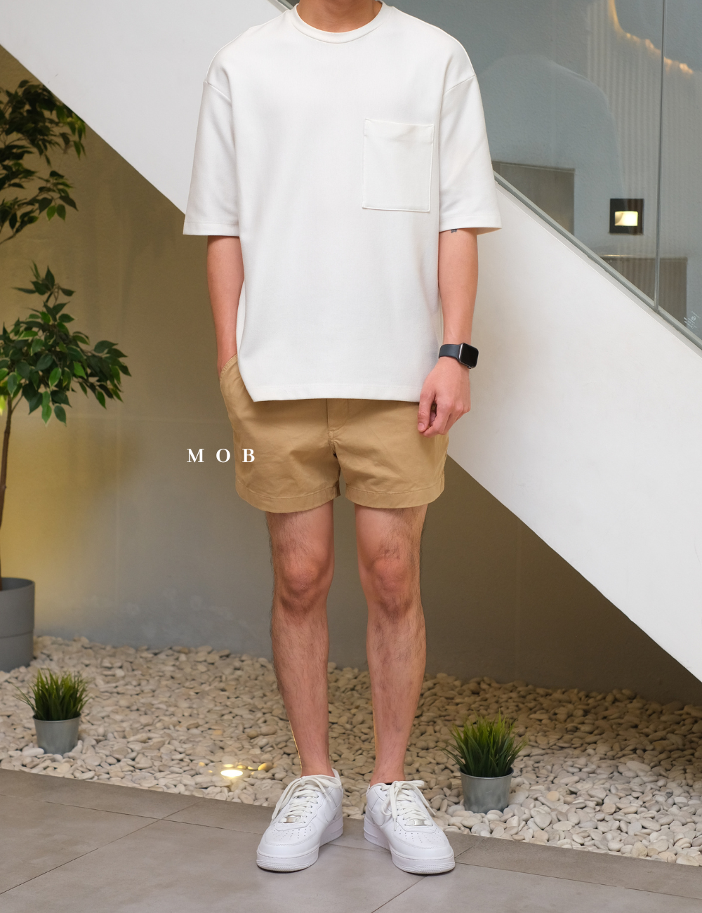CBSSR02002 Twill Stretch Shorts Khaki (Inseam 4)