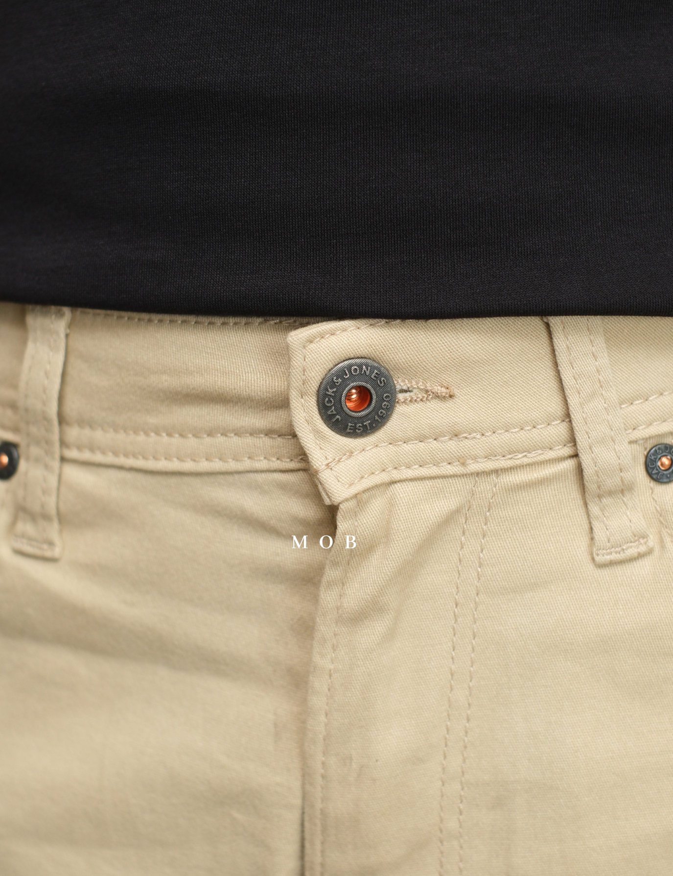 JNJSR01005 Intelligence Regular 5 Pocket Shorts Khaki 