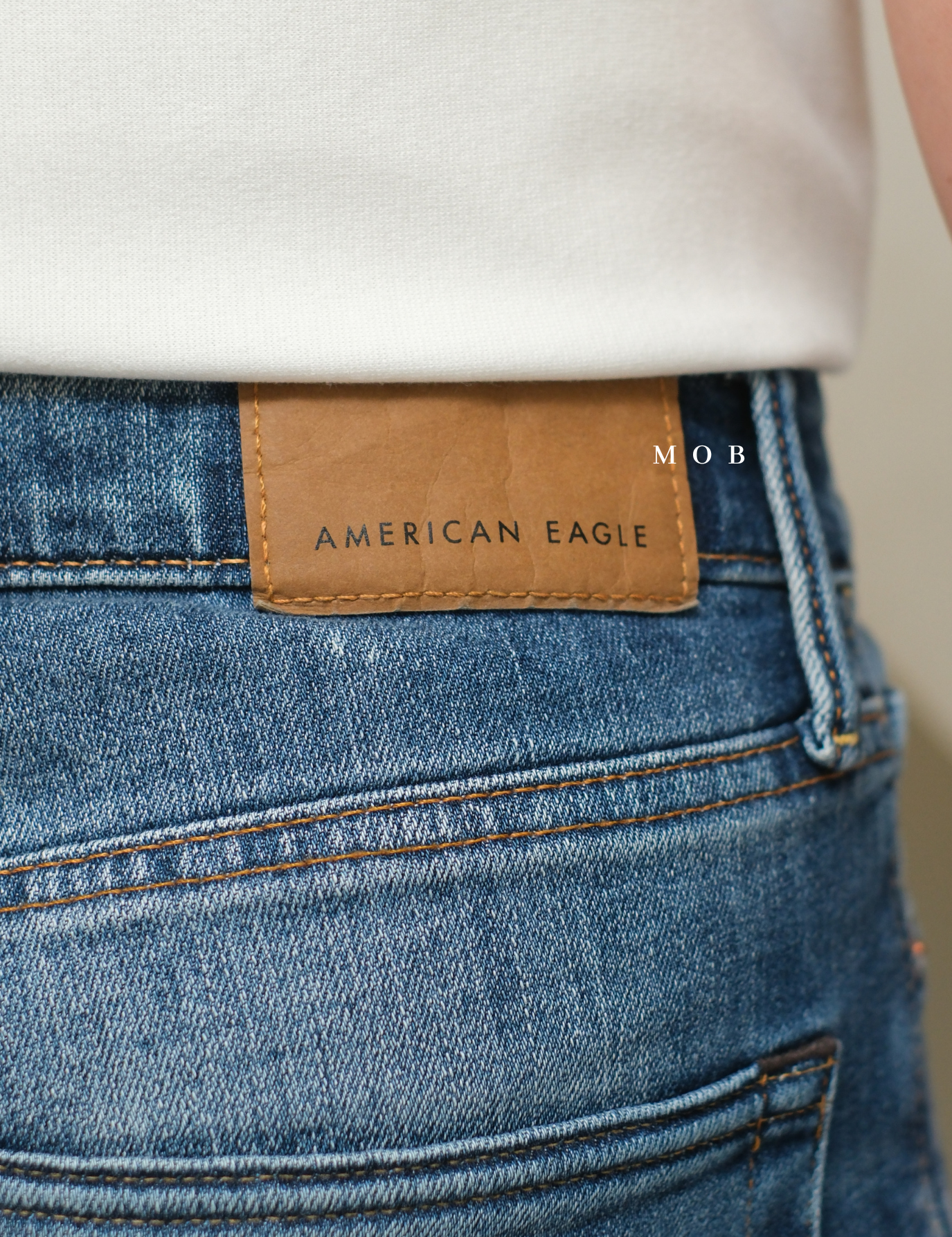 AEPT03001 AirFlex+ Original Straight Jeans Medium Blue