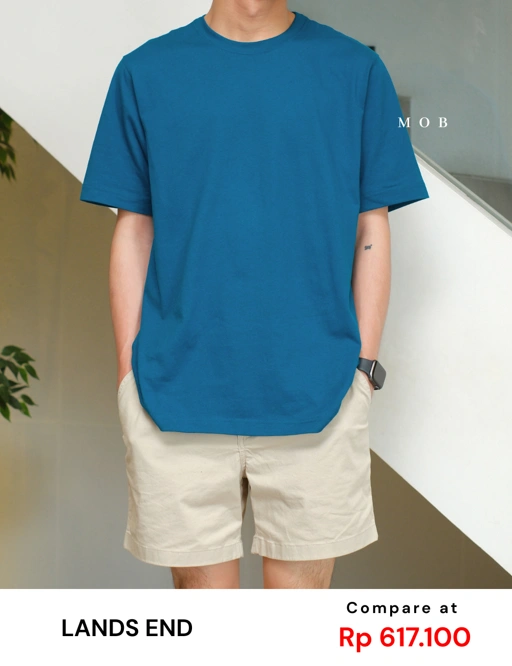 Image of LESST01001 Basic Super SS T-Shirt Coastal Blue