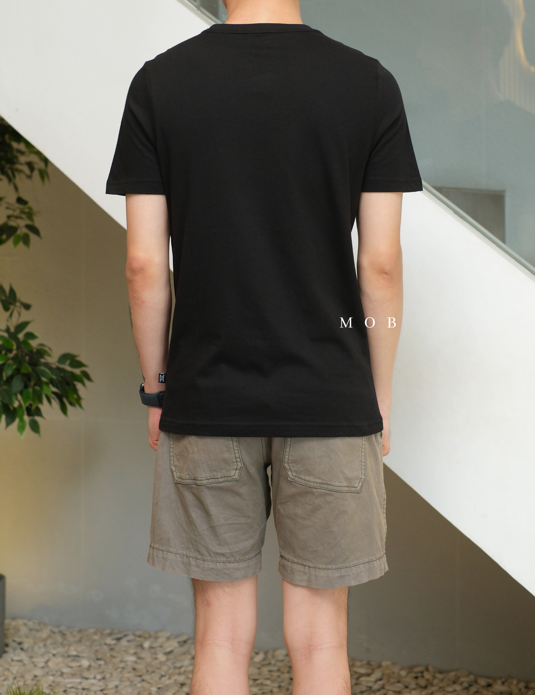 PMSST07003A Essentials Small Logo SS Tee Black