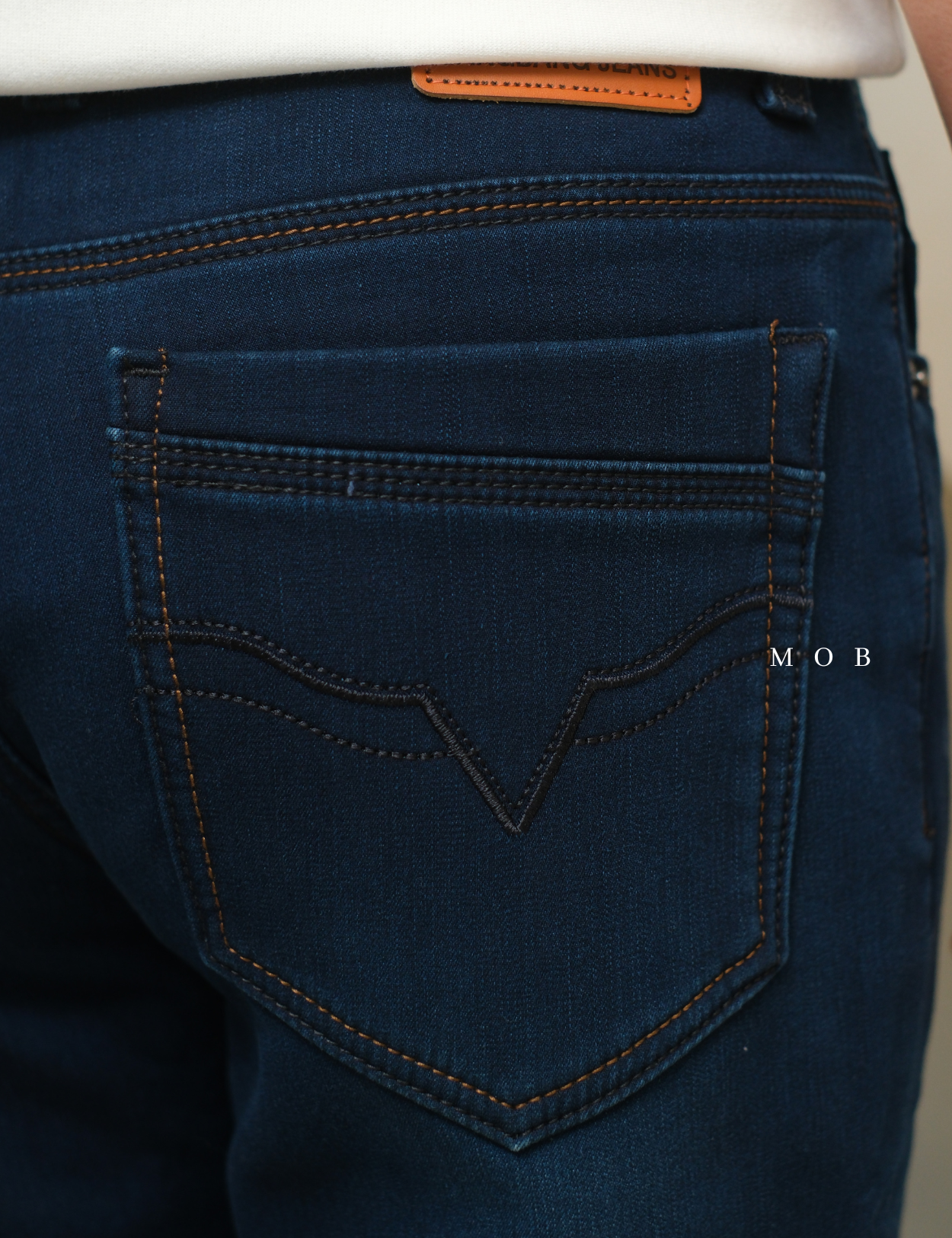 BBGPT04005 Tight Slim Smart Bonding Jeans Navy Blue