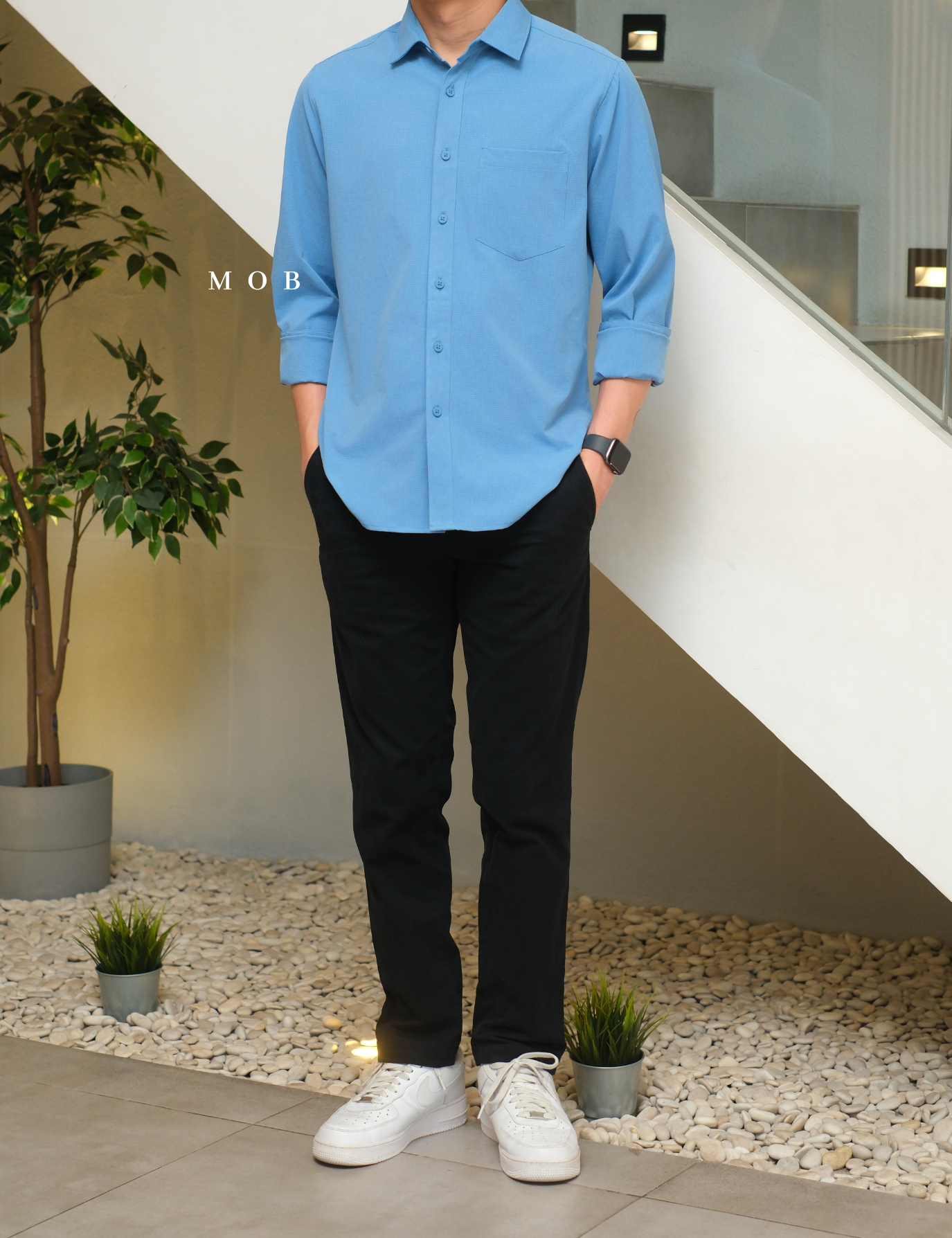 APTLSS02001E STANDARD Performance LS Shirt Blue