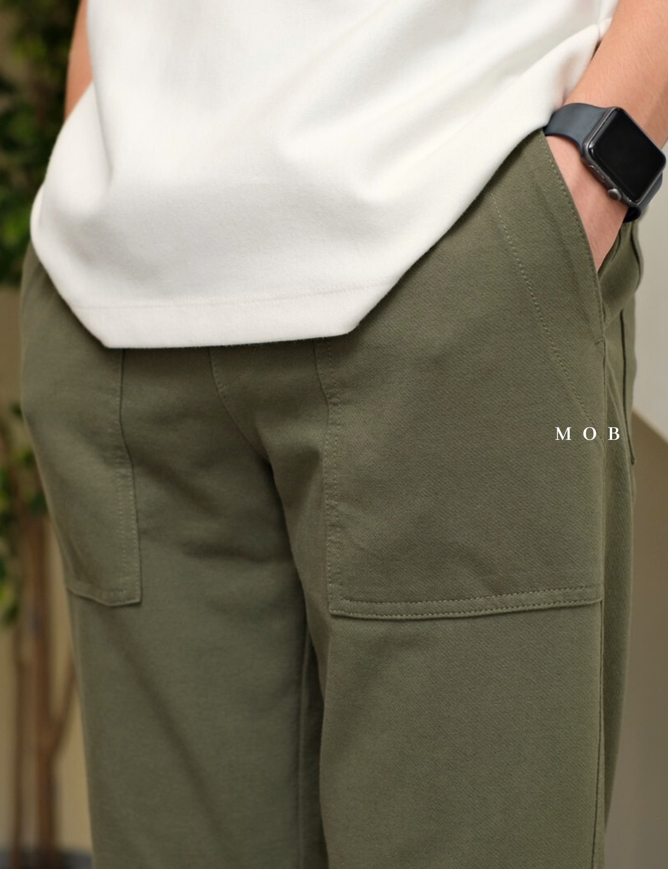 UNQPT1202 Ankle Pants Olive