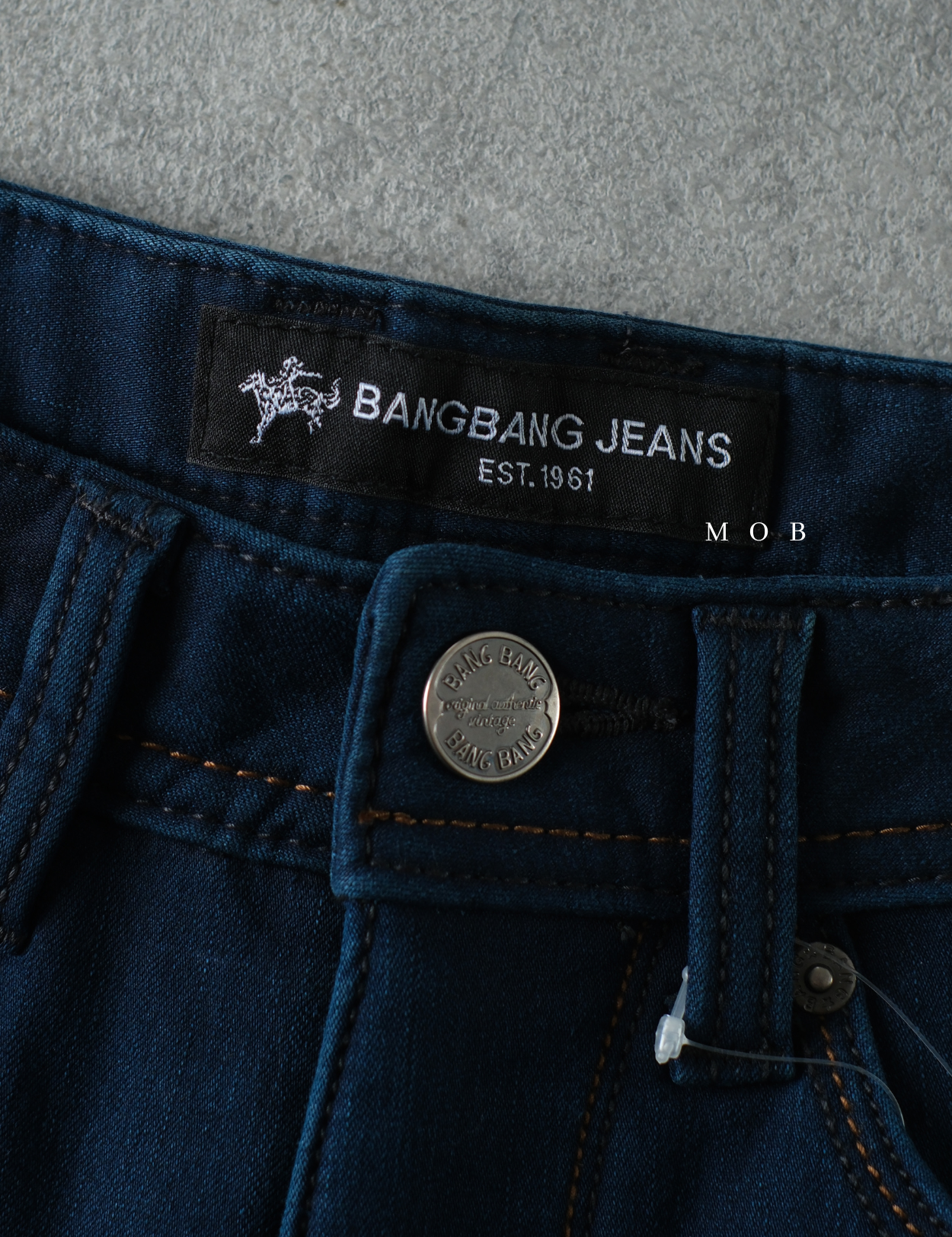BBGPT04005 Tight Slim Smart Bonding Jeans Navy Blue