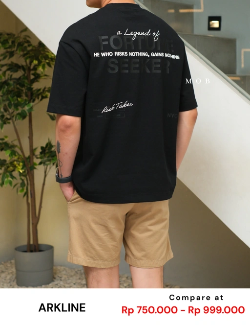 Image of ARK01SST048 Forseek Oversize Tee Carbon Black