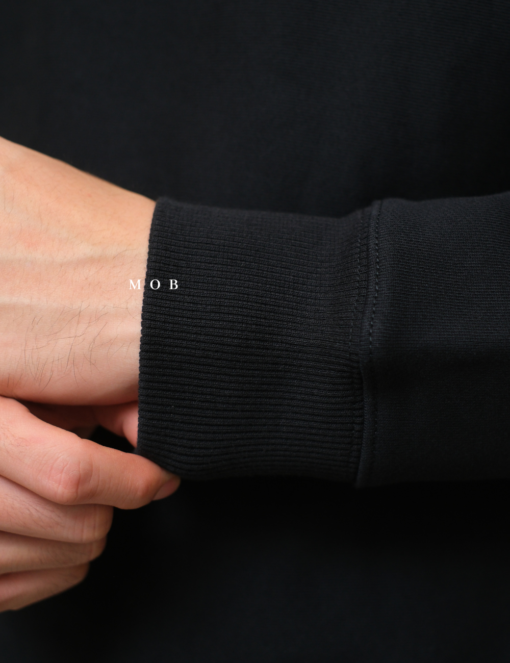 STSW05002B Basic Heavyweight 1/4 Zip Sweatshirt Black