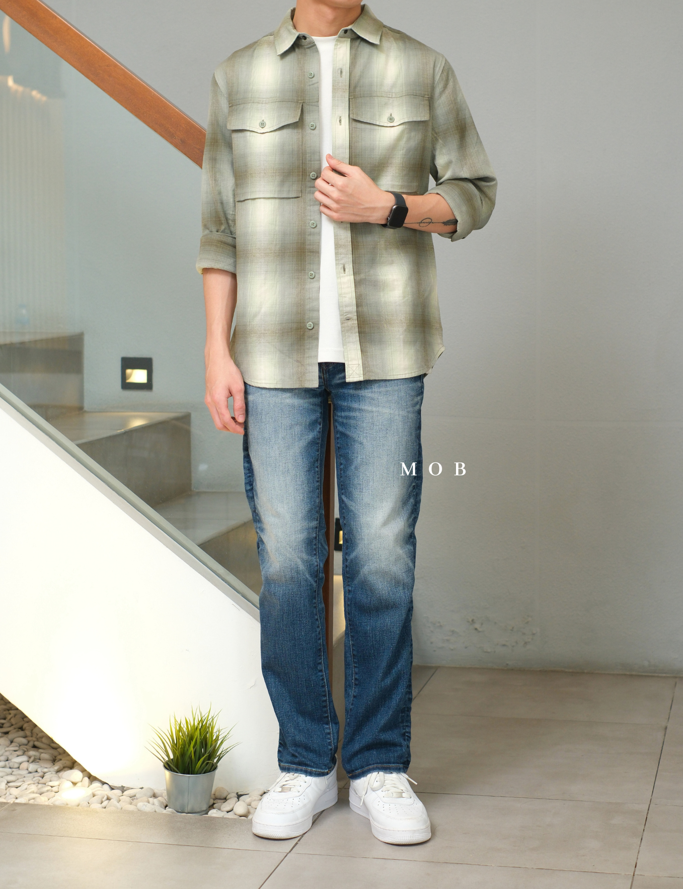 AEPT03001 AirFlex+ Original Straight Jeans Medium Blue