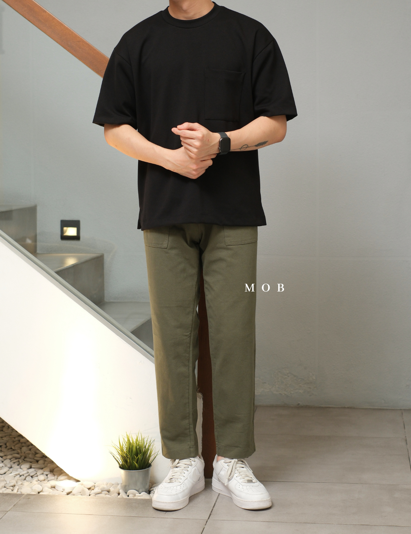 UNQPT1202 Ankle Pants Olive