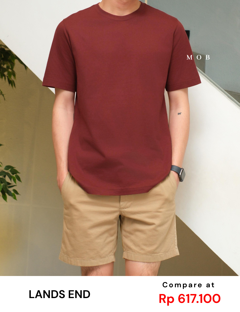 LESST01002 Basic Super SS T-Shirt Maroon