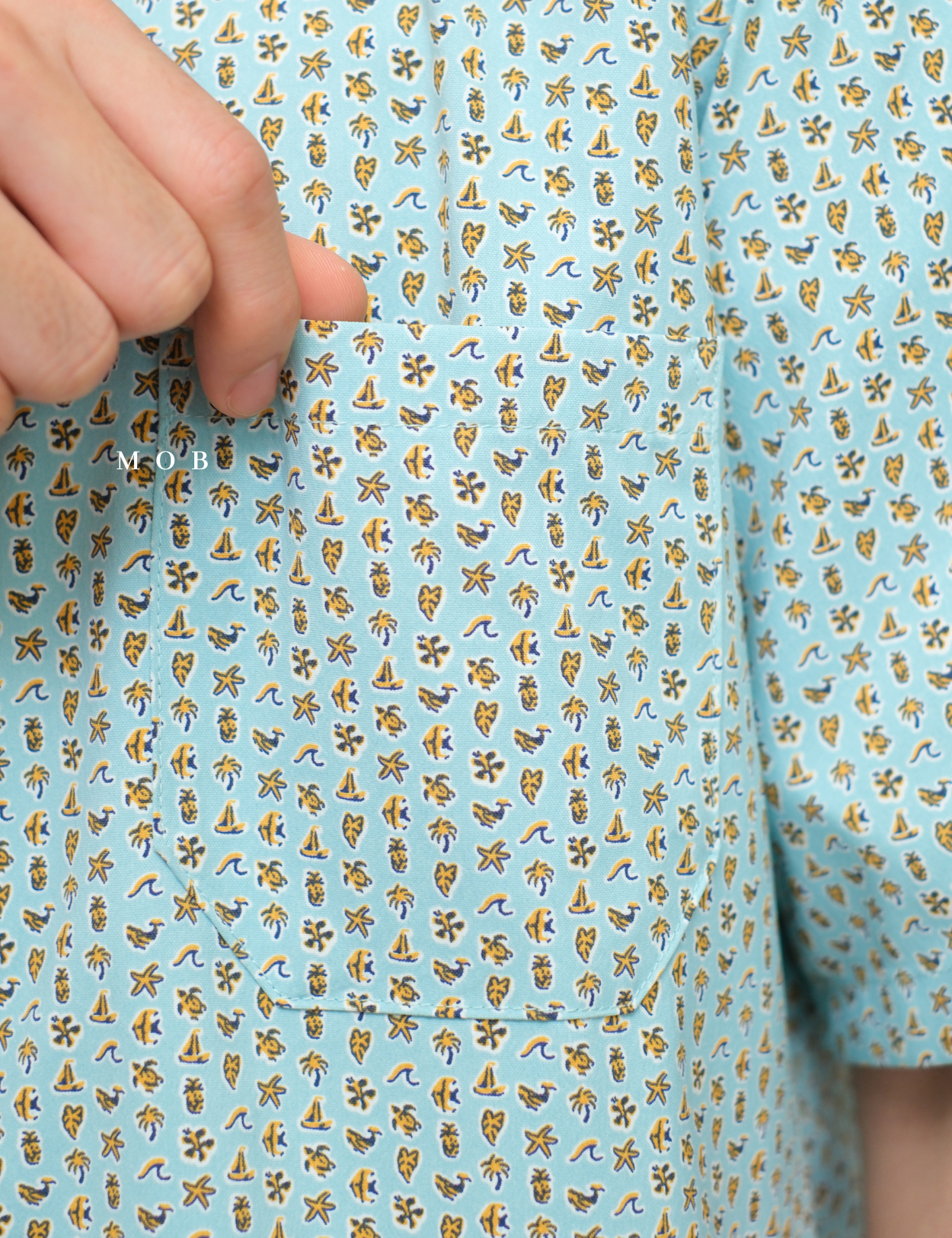 TORSSS01001B SS Shirt Celeste Blue Mix Ocean