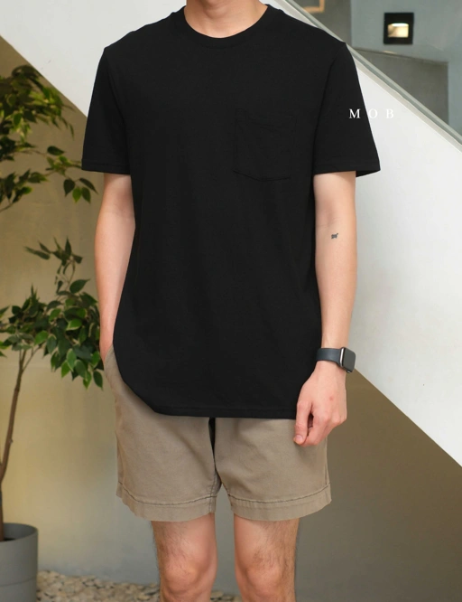 Image of GPSST2204A Basic Pocket SS Tee Black