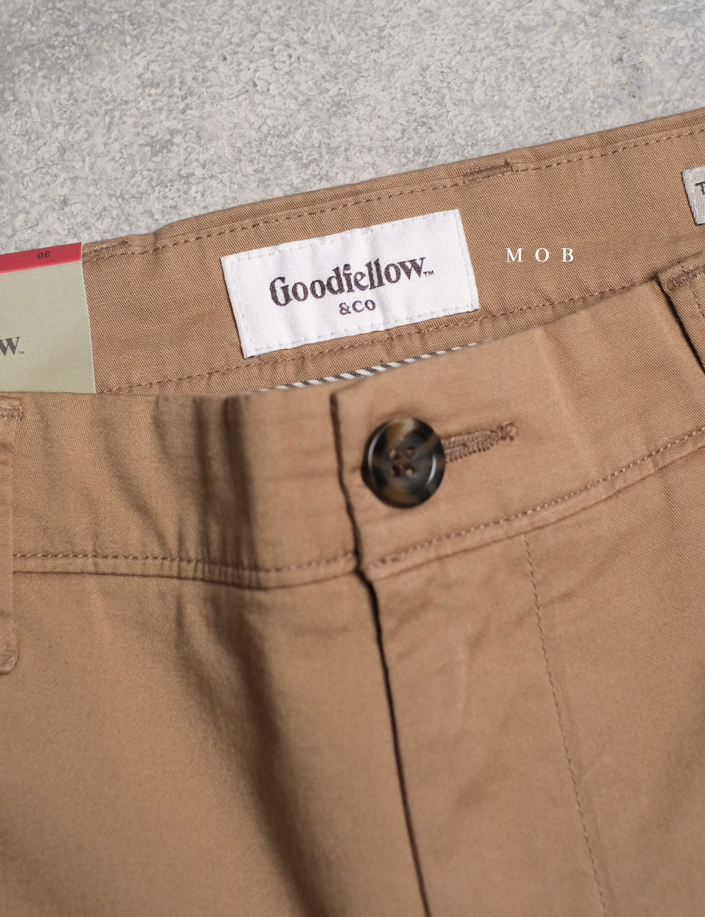 GFSR01001A Flat Front Shorts Brown (Inseam 9)