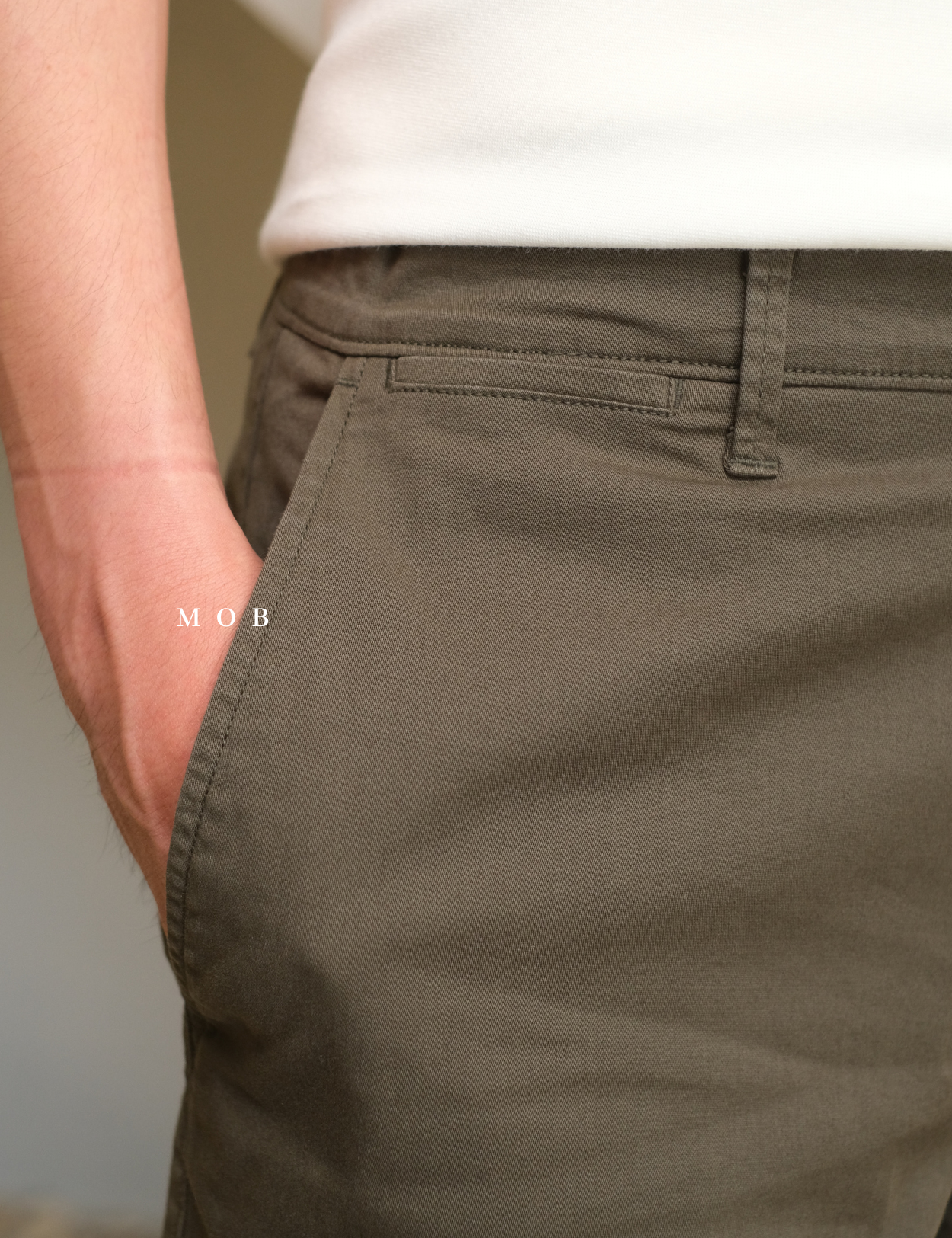 GFSR01002A Flat Front Shorts Olive (Inseam 7)