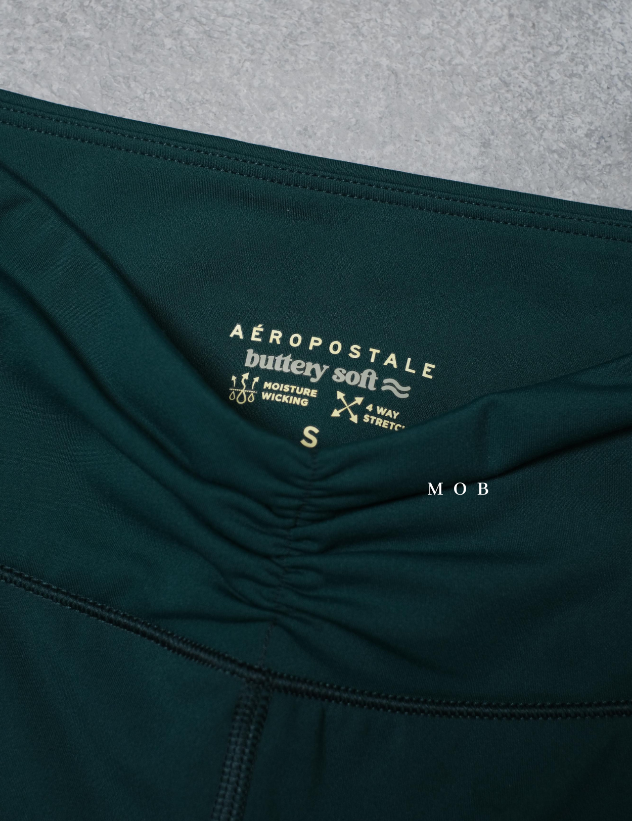 ARPT1401A Buttery Soft CINCH FLARE Leggings Emerald Green