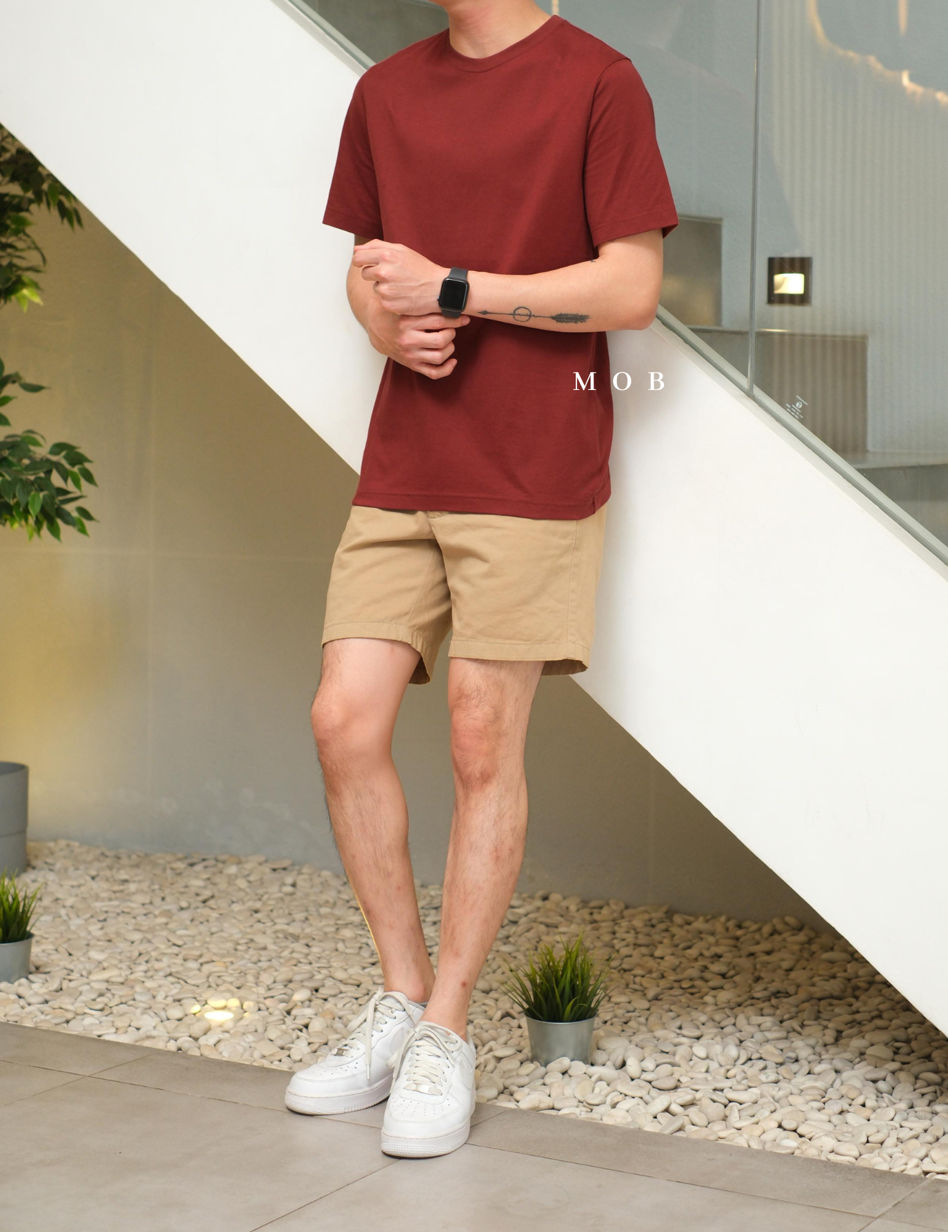 LESST01002 Basic Super SS T-Shirt Maroon