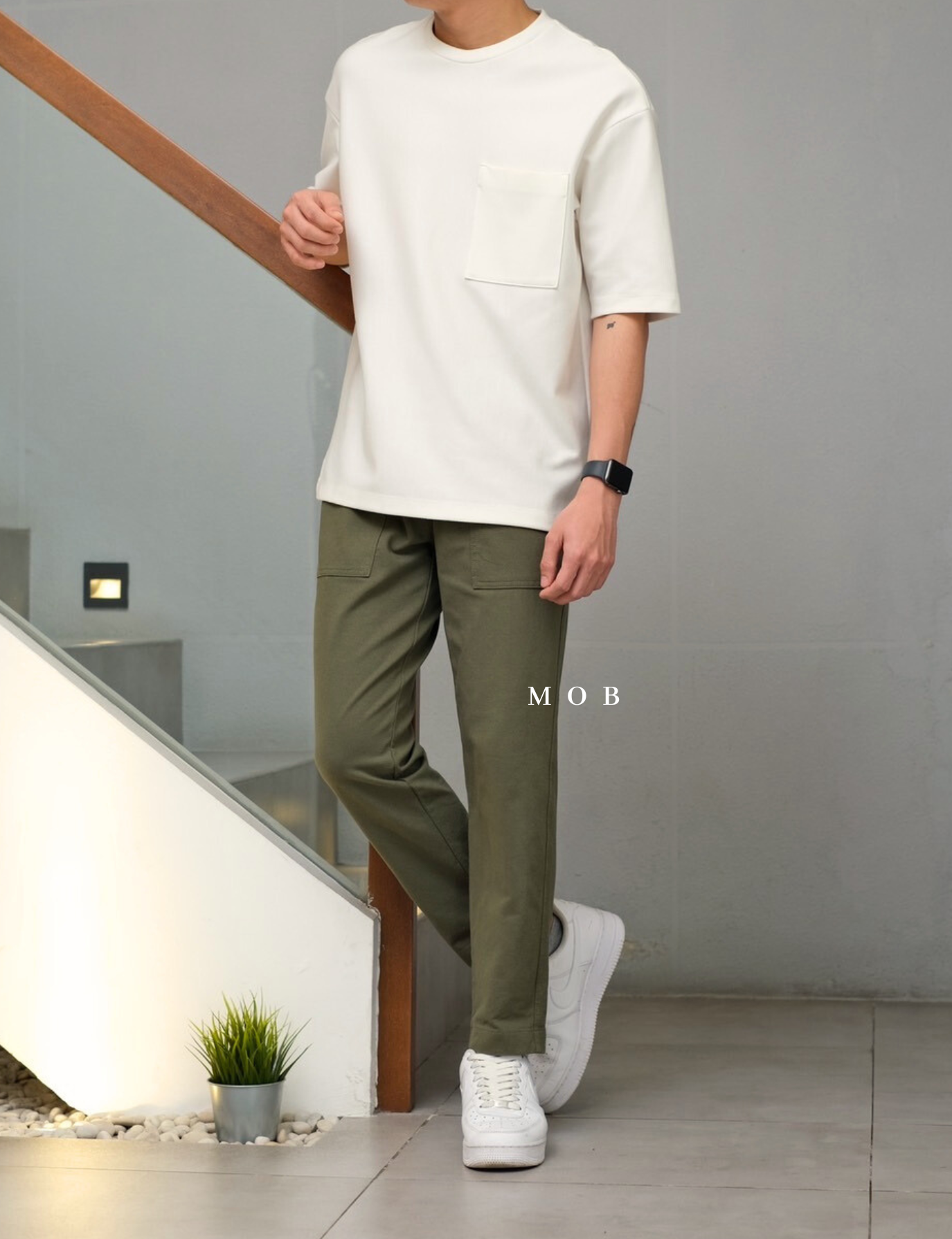 UNQPT1202 Ankle Pants Olive