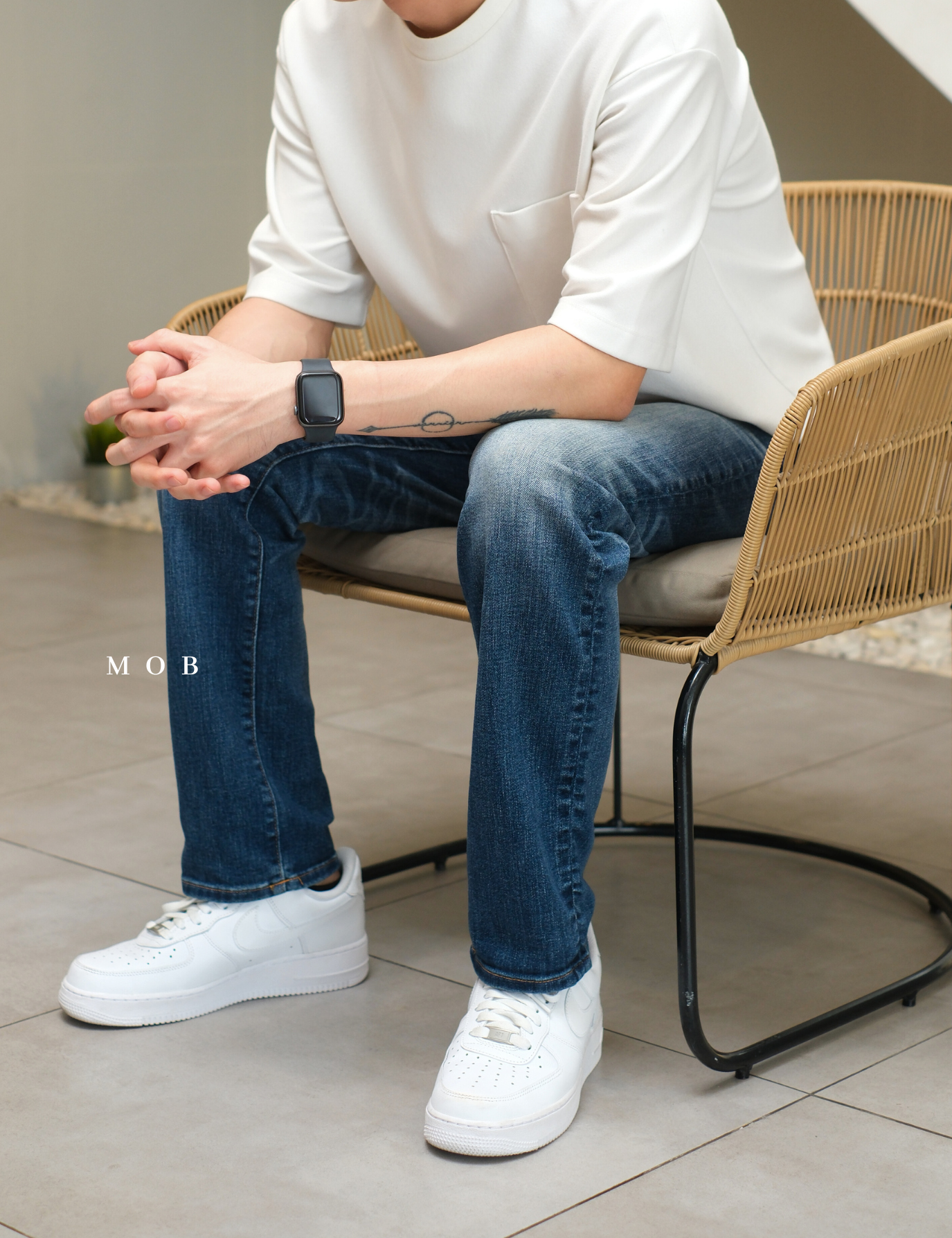 AEPT03001 AirFlex+ Original Straight Jeans Medium Blue