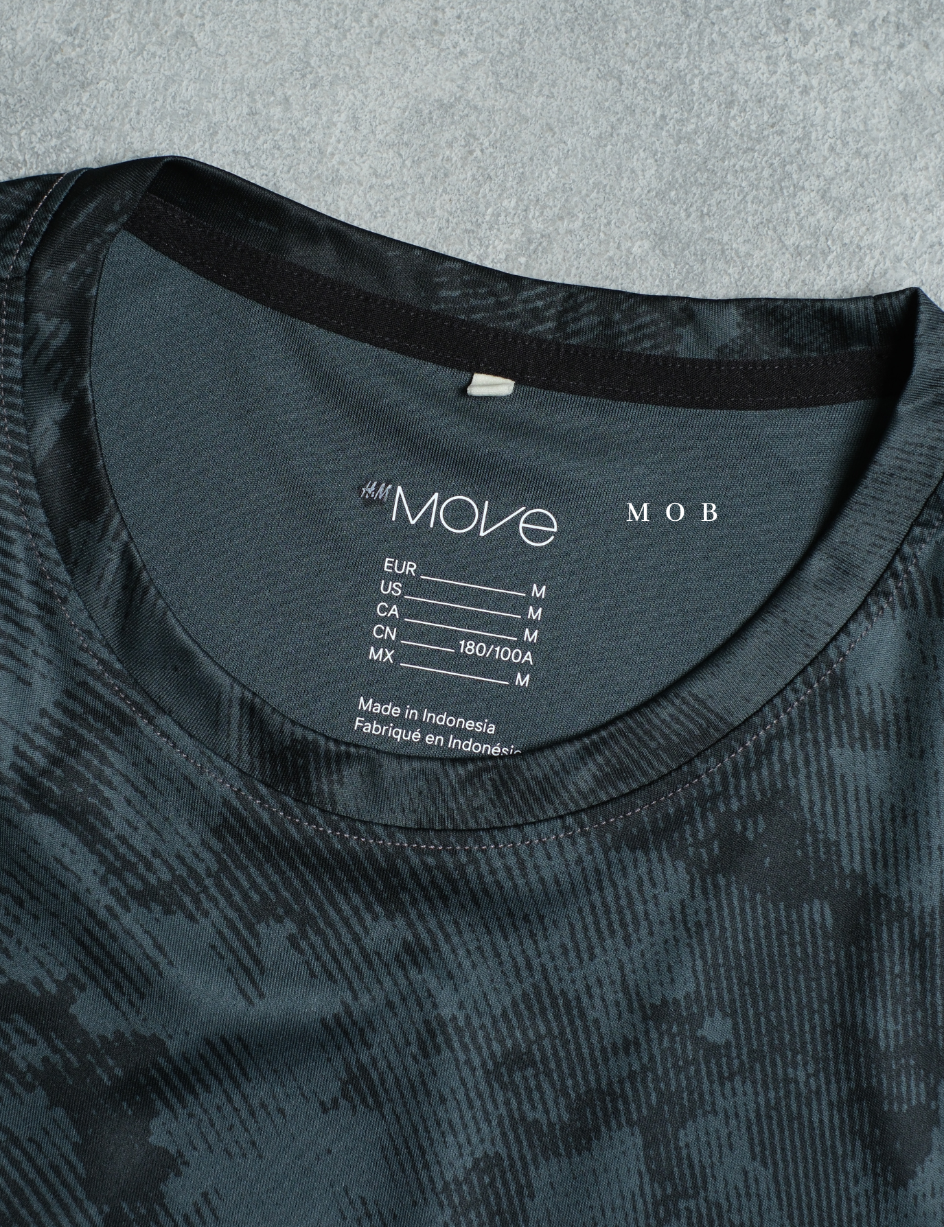 HMSST03001B DryMove SS Tee Charcoal Camo
