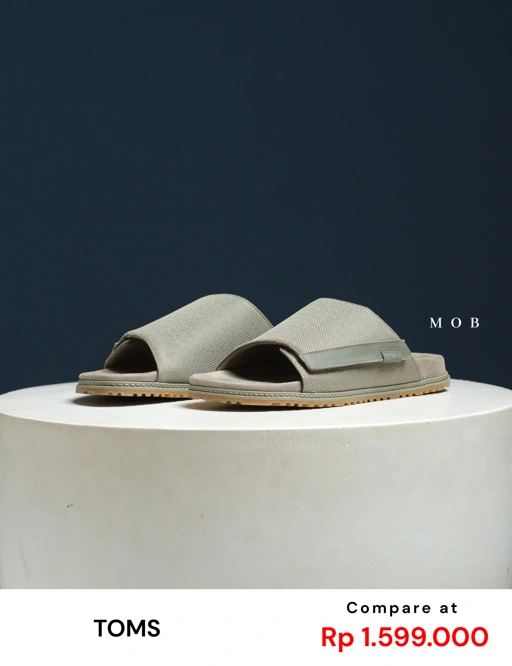 TMSSSH030011 Danilo Slide Sandal Vetiver Grey Canvas