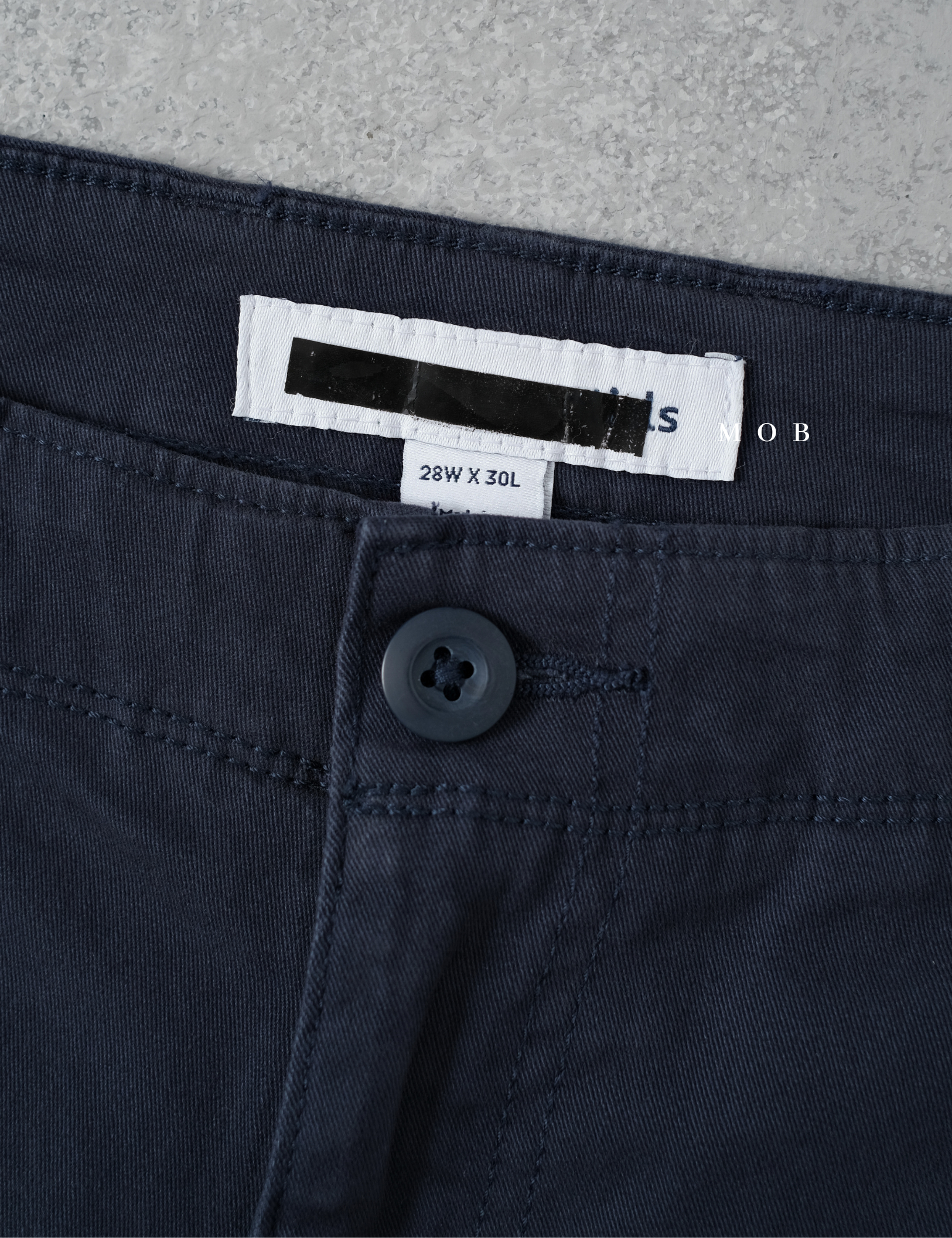 AZEPT05005 Straight Fit Cargo Pants Navy 