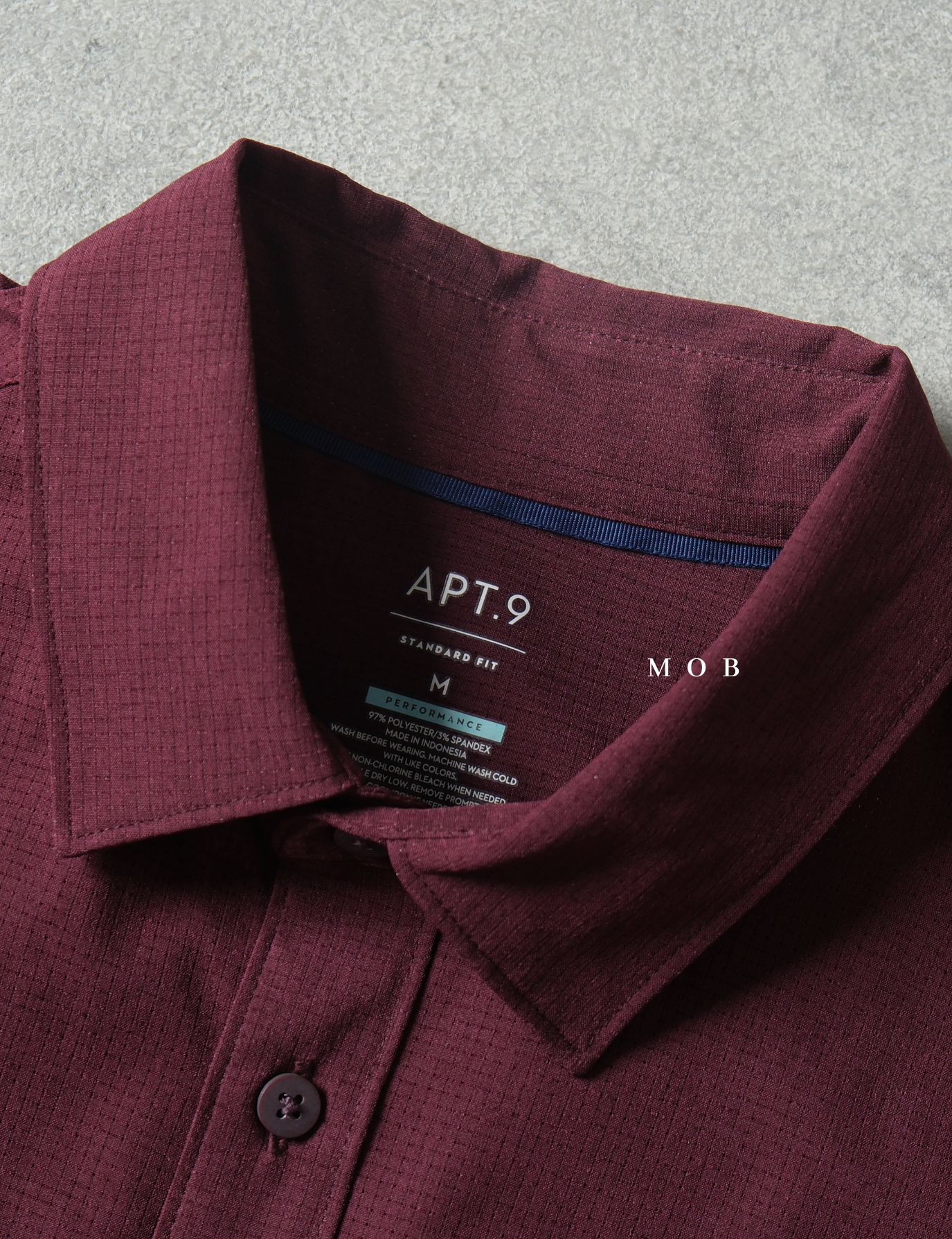 APTLSS02001C STANDARD Performance LS Shirt Maroon