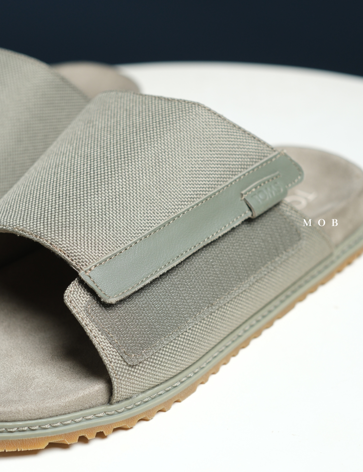 TMSSSH030011 Danilo Slide Sandal Vetiver Grey Canvas