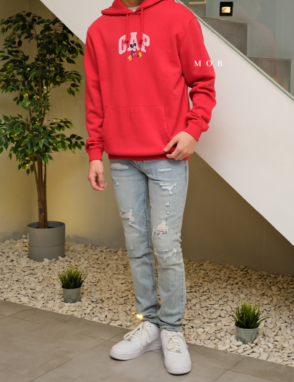 GPHOD01007 [HOODIE] Gap x Disney Mickey Mouse Red