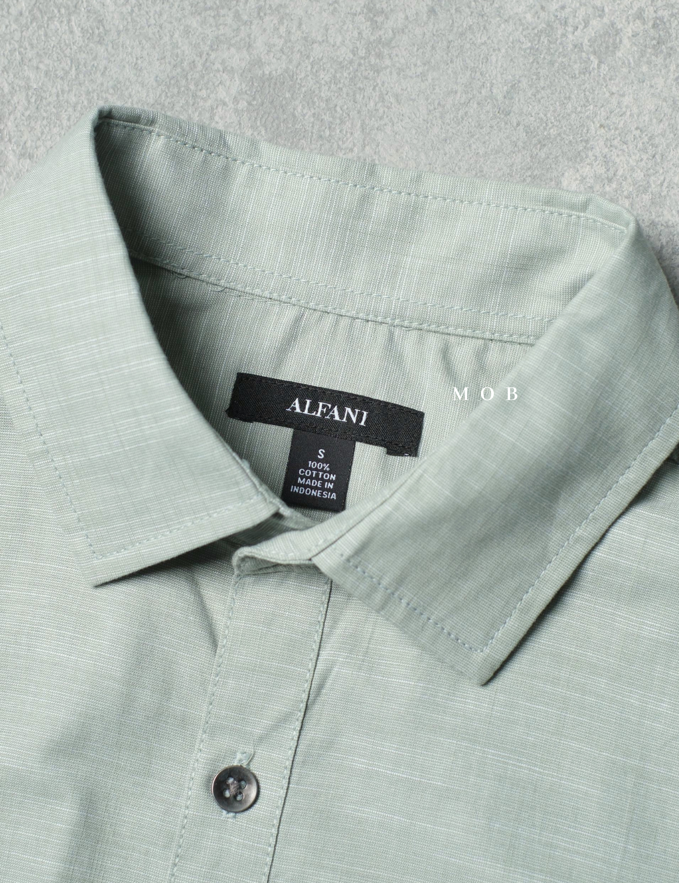 AFLSS01002H Regular Pocket LS Shirt Sage Green Misty