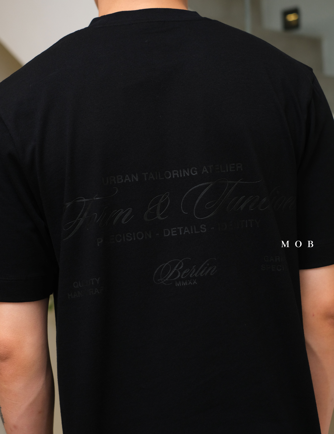 ARK01SST051 Form & Function SS Tee Obsidian Black
