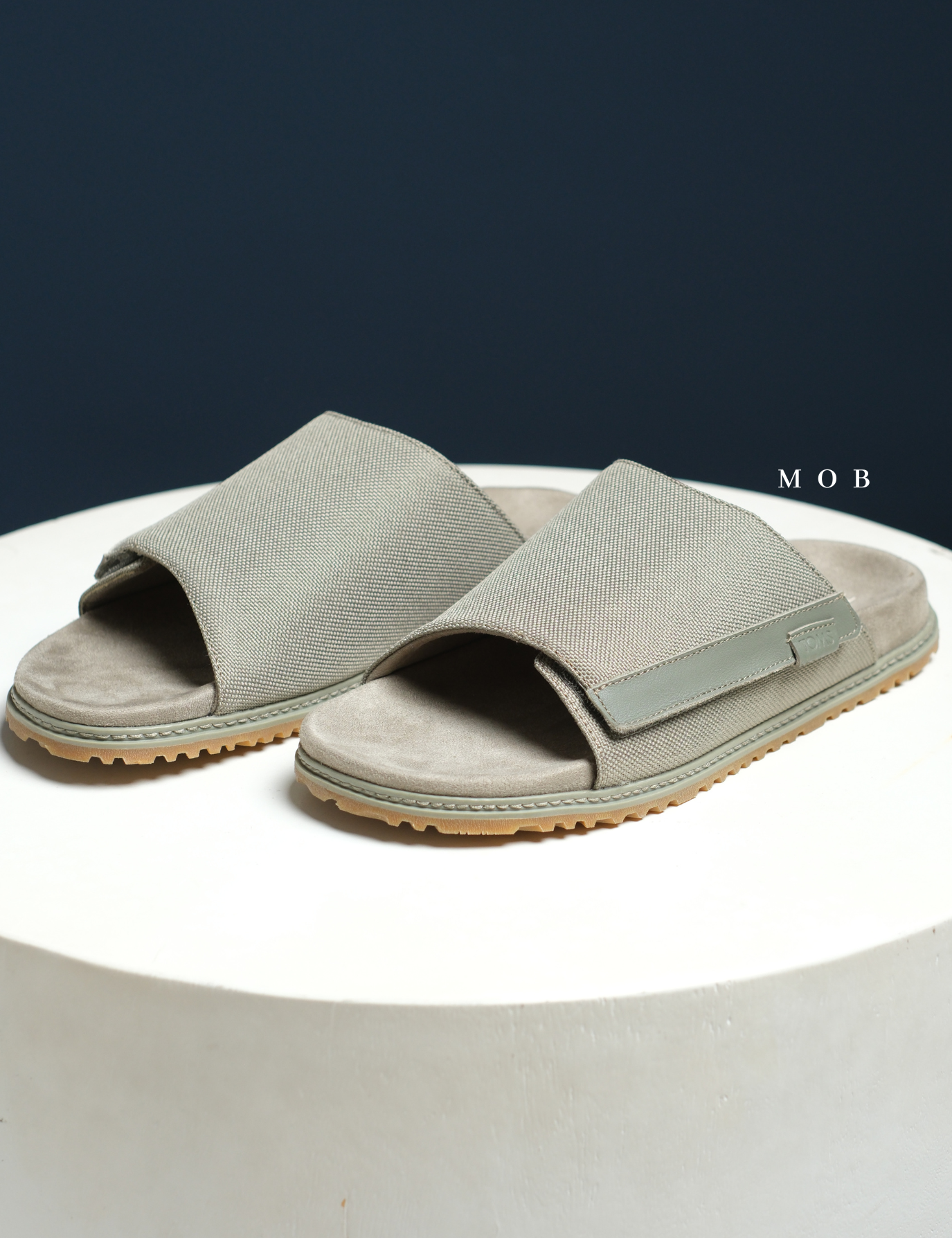 TMSSSH030011 Danilo Slide Sandal Vetiver Grey Canvas
