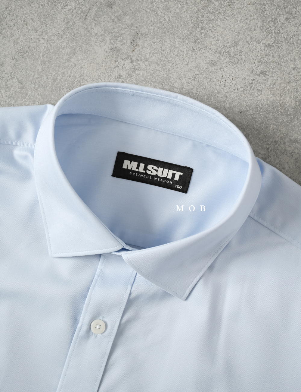 MSTLSS02015 Slim Stretch LS Shirt Light Blue Basic