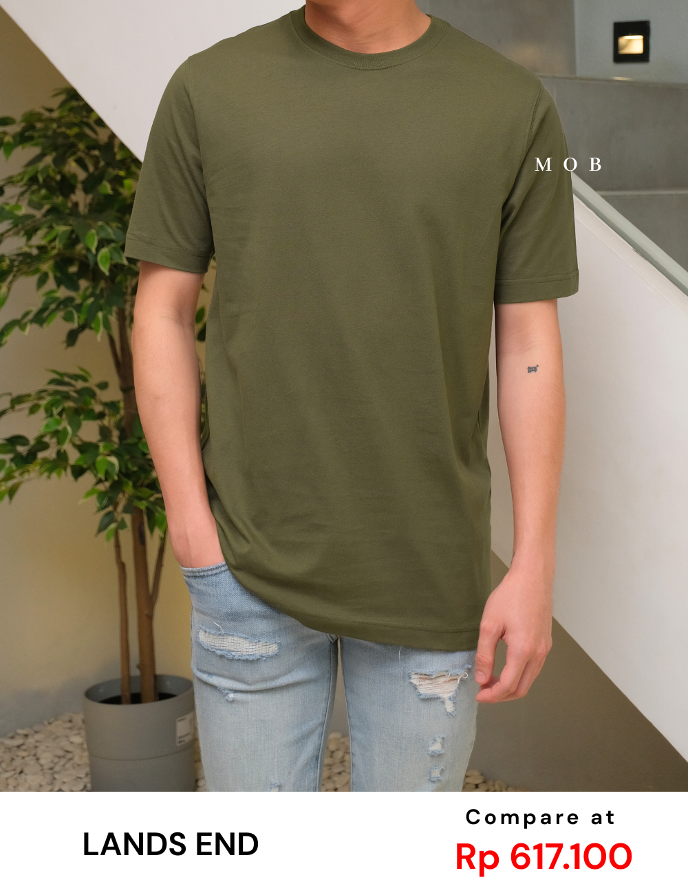 LESST01003 Basic Super SS T-Shirt Olive