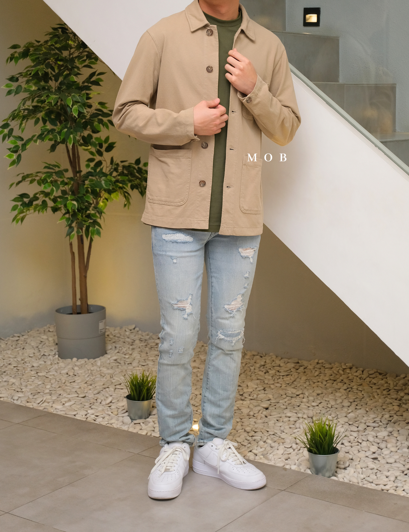 LESST01003 Basic Super SS T-Shirt Olive