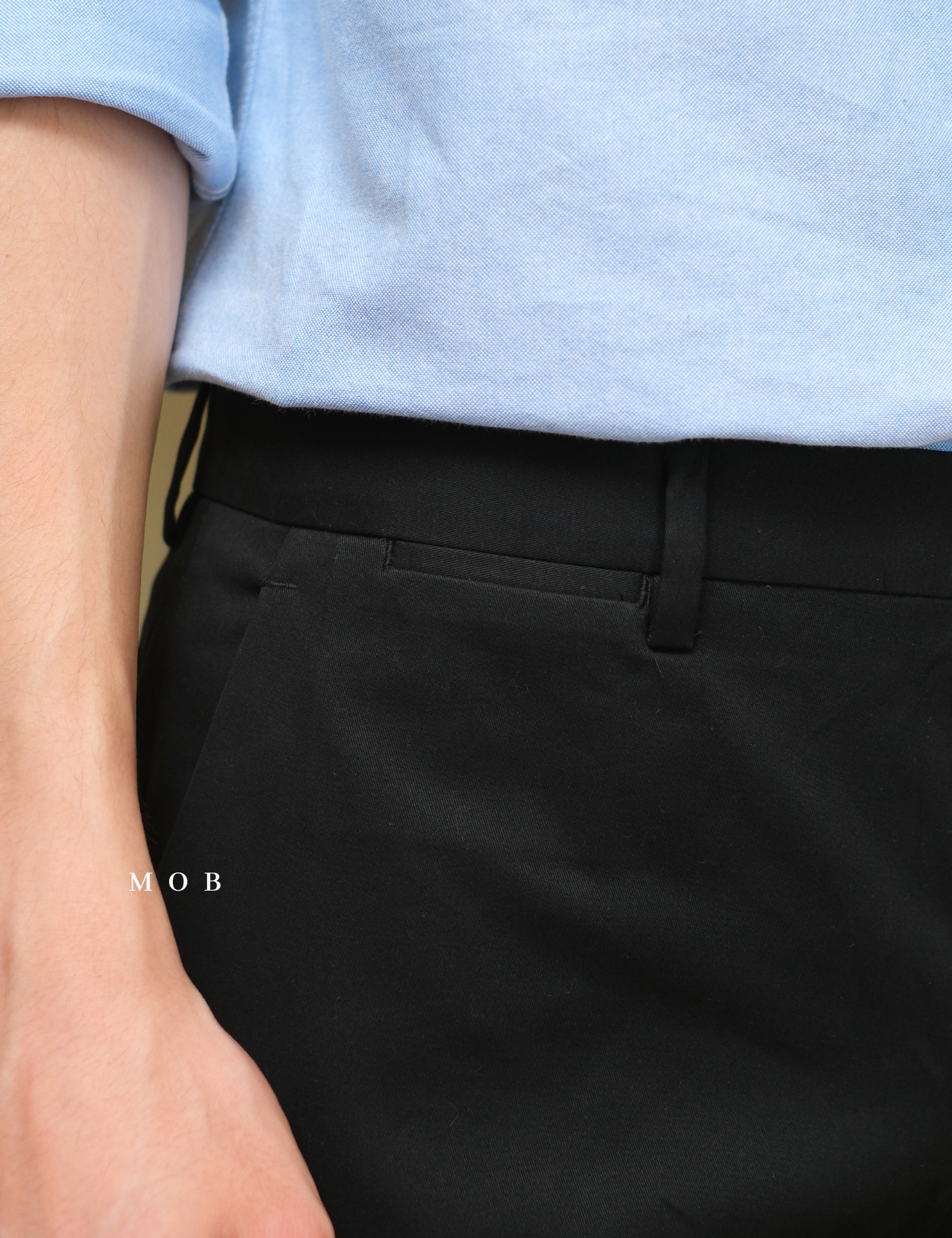 EXPT1702A Photographer Stretch Cotton Pants Black