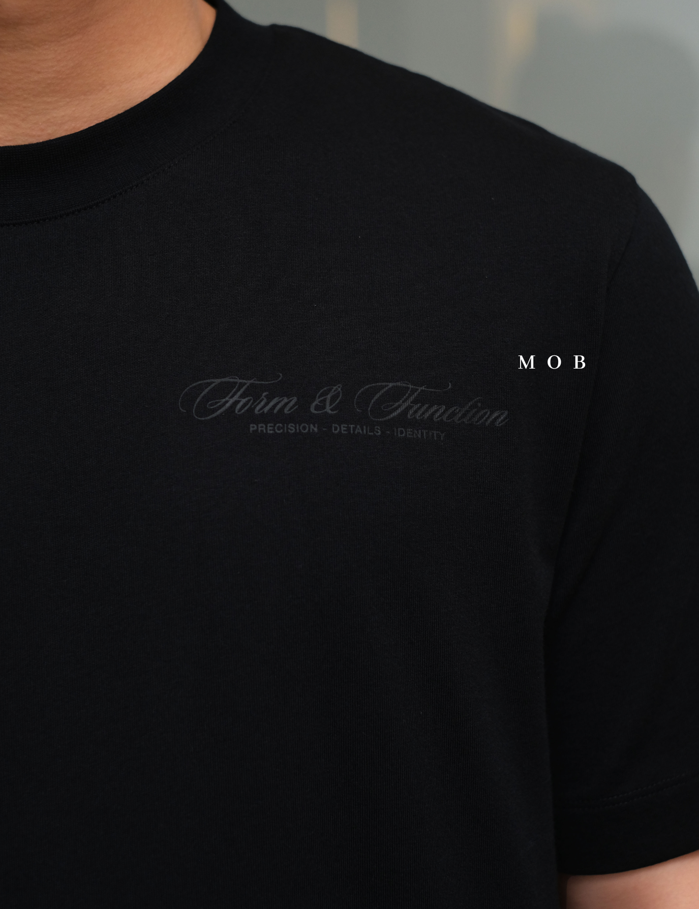 ARK01SST051 Form & Function SS Tee Obsidian Black
