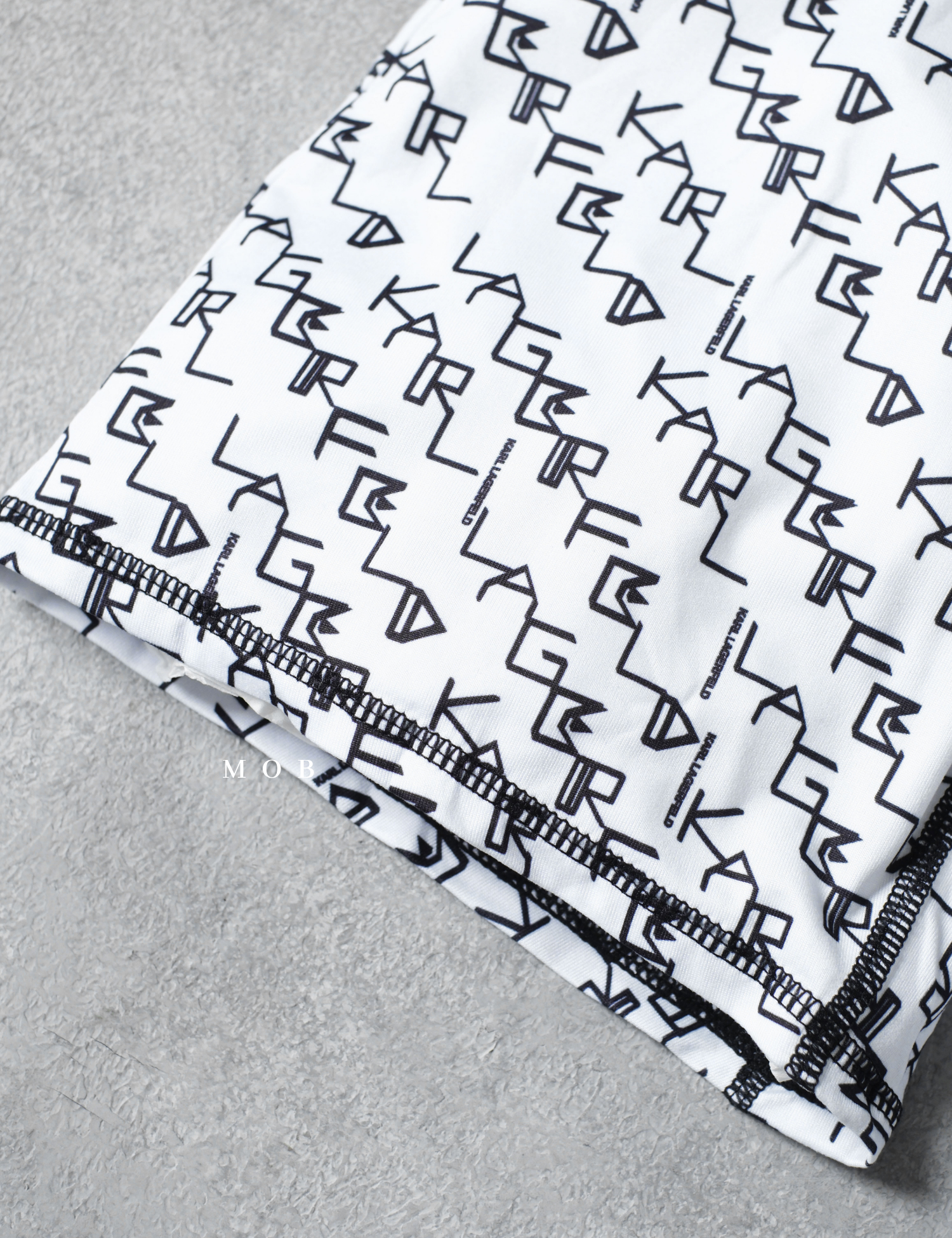 KRLB01020 Paris Script Pattern Boxer White