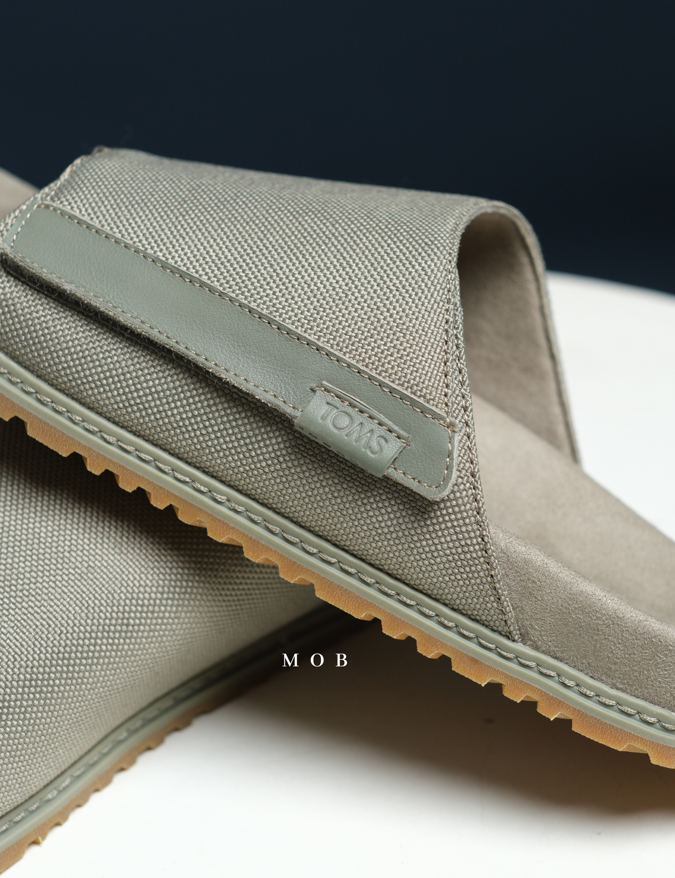 TMSSSH030011 Danilo Slide Sandal Vetiver Grey Canvas