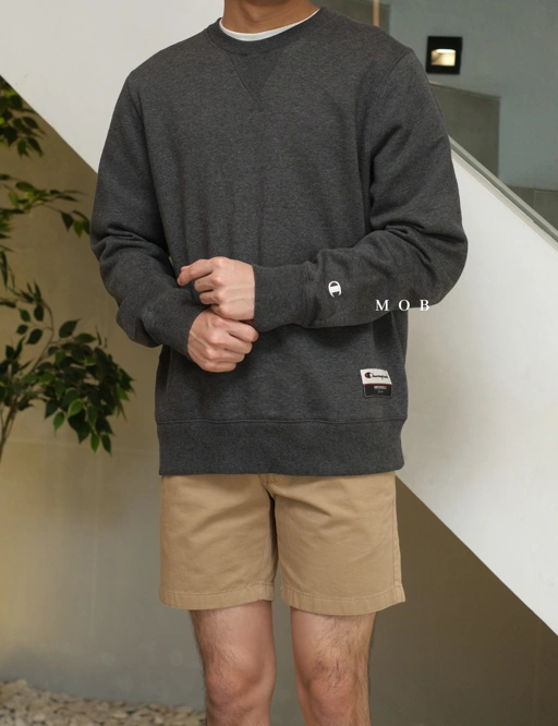 Image of CHMPSW08004 OG Fleece Sweatshirt Dark Grey