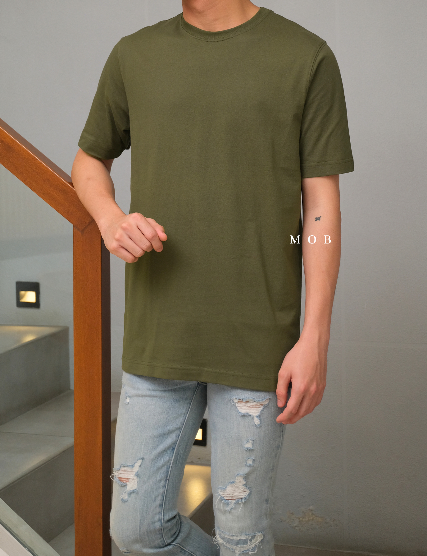LESST01003 Basic Super SS T-Shirt Olive