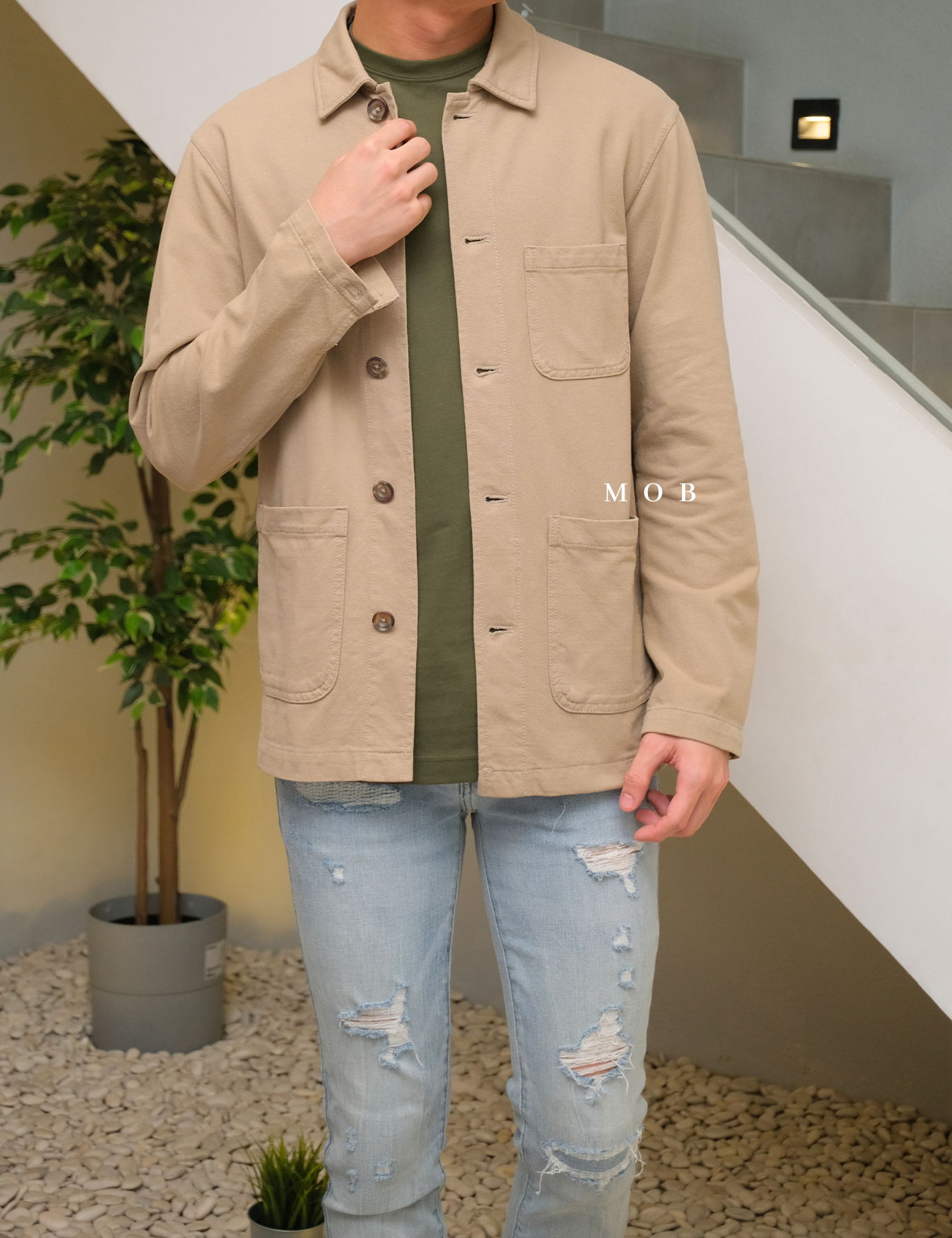 LESST01003 Basic Super SS T-Shirt Olive