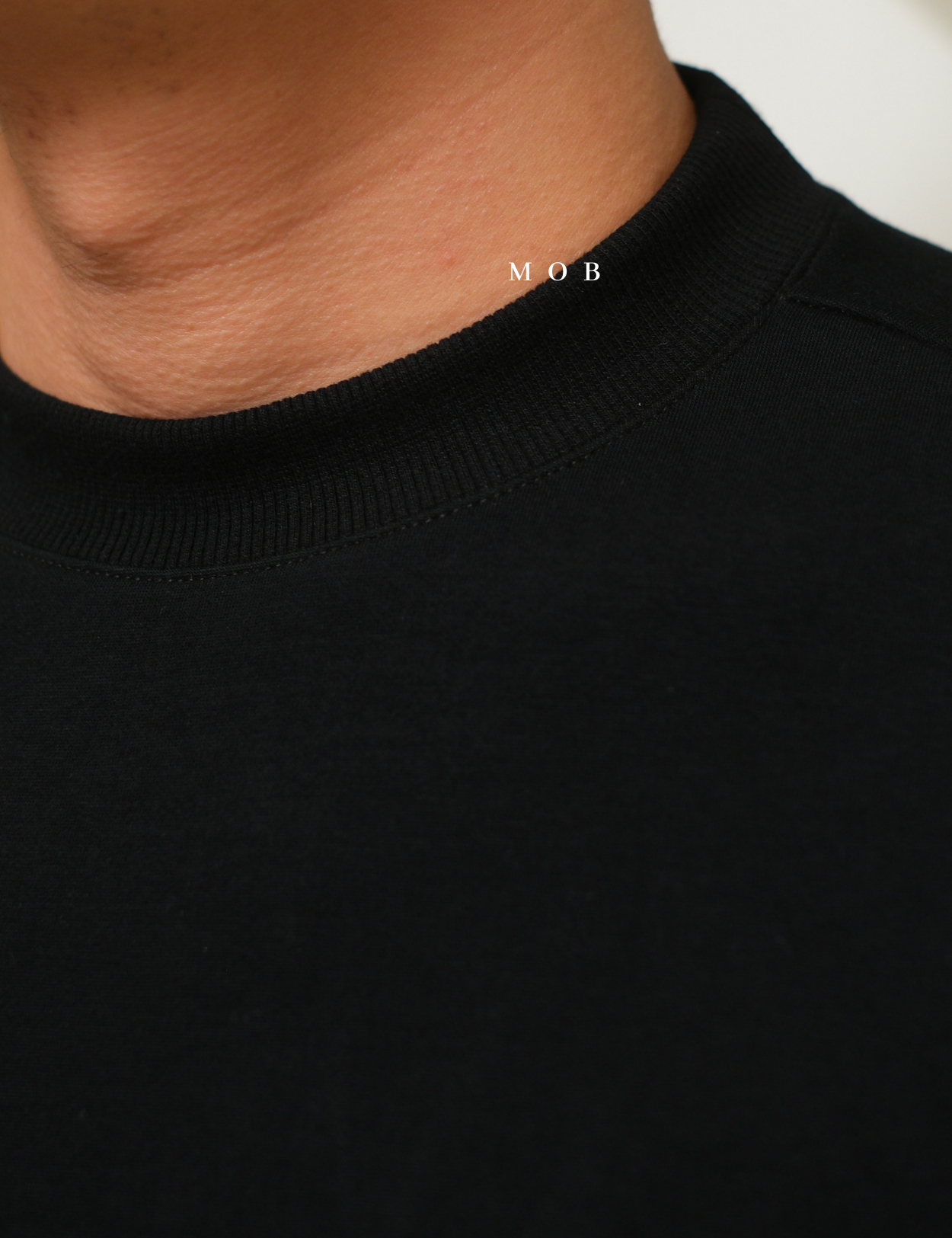 MODSST01006 Side Zipper SS Tee Black