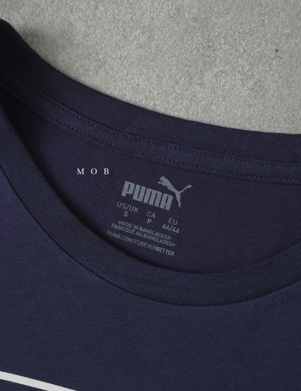 PMSST09007 Box Graphic Script Logo SS Tee Navy 