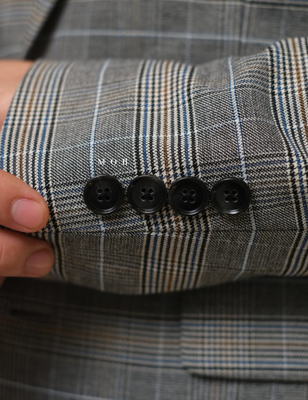 MSTBZ01002 Slim Fit Blazer Grey Plaid