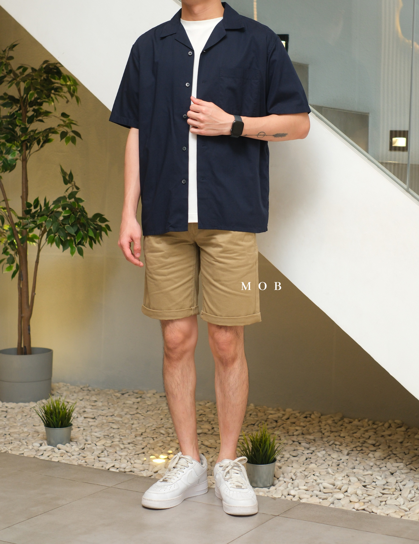 WESR01001 Slim Chino Shorts Khaki