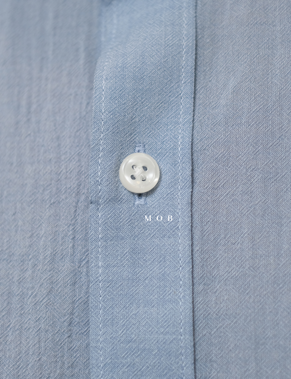 MSTLSS02016 Stand Collar LS Shirt Blue