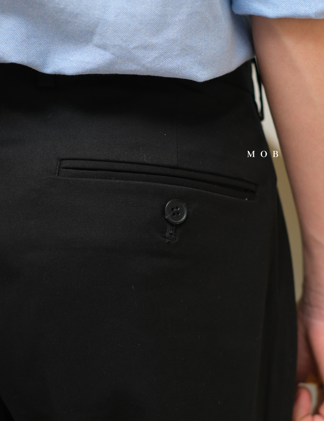 EXPT1702A Photographer Stretch Cotton Pants Black