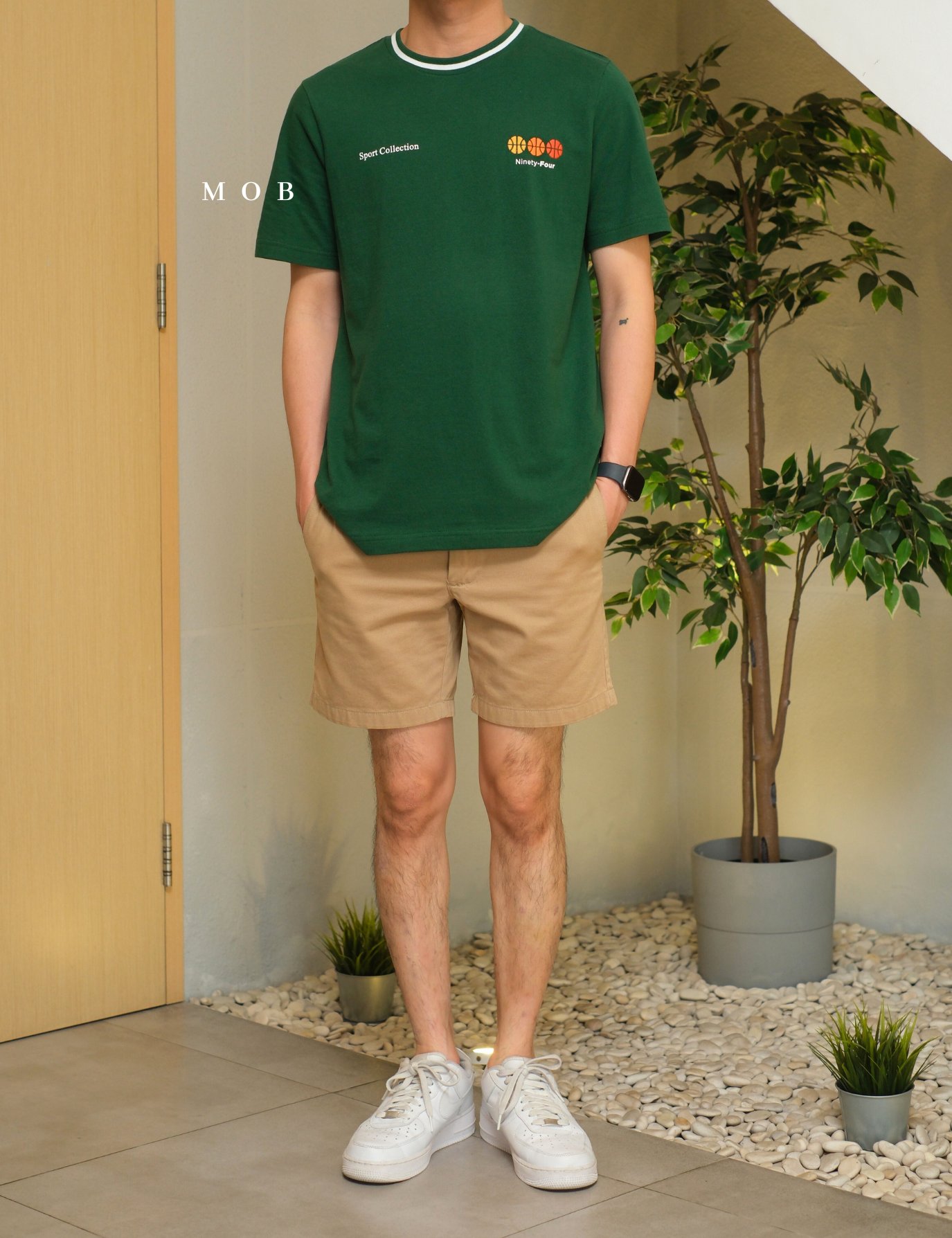 ONSST08001 Heavyweight Ninety Four SS Tee Dark Green