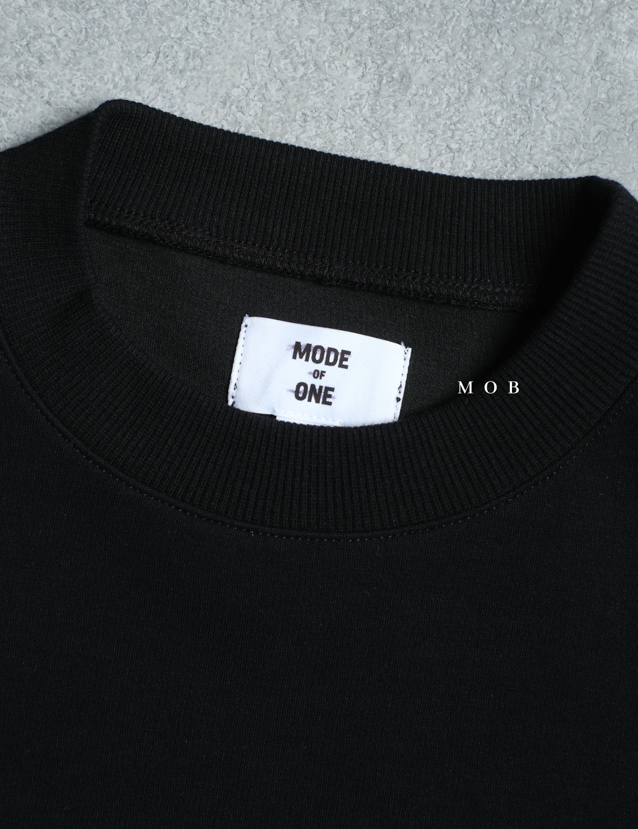 MODSST01006 Side Zipper SS Tee Black