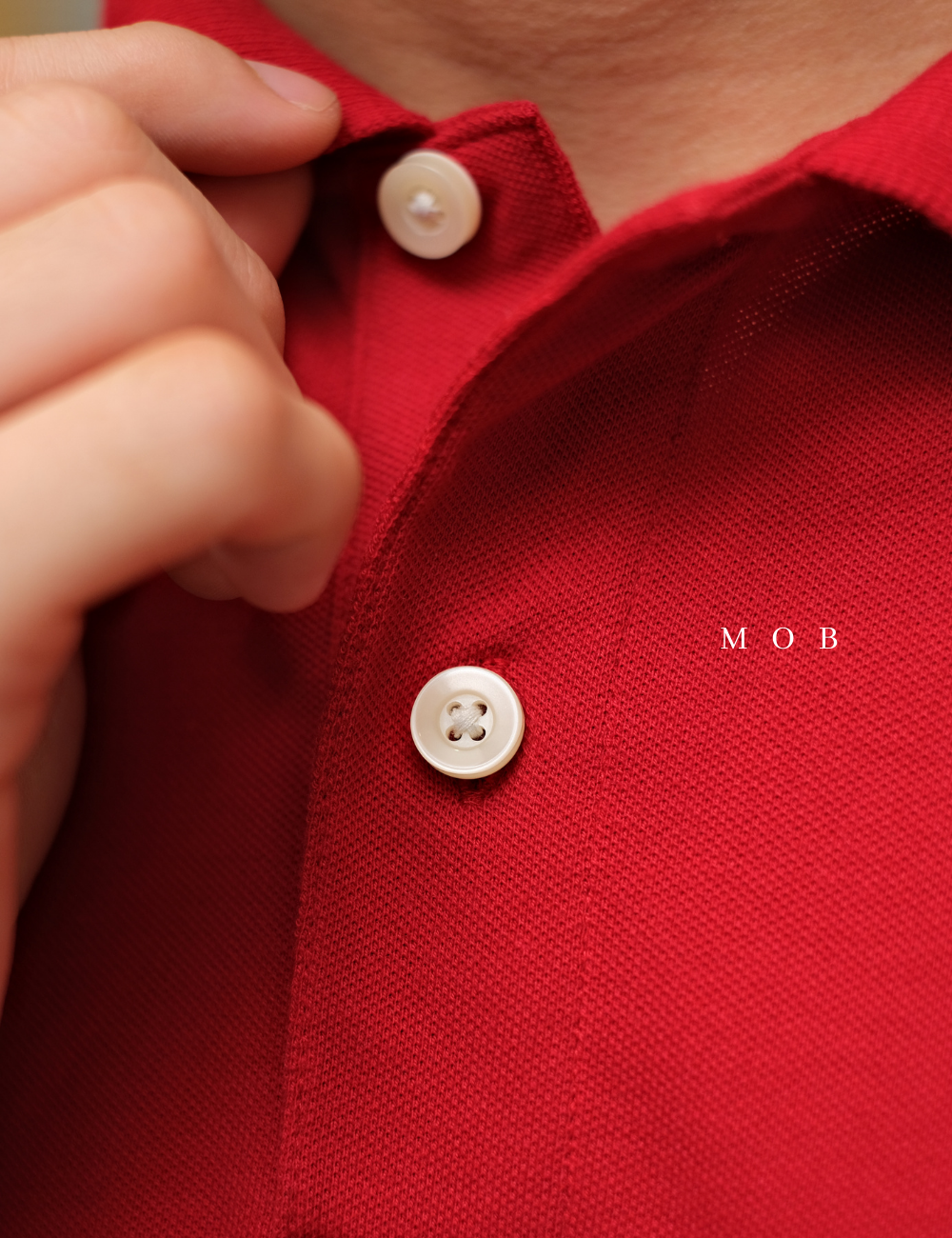 GFPS06006 Basic Loring Pique Polo Shirt Red